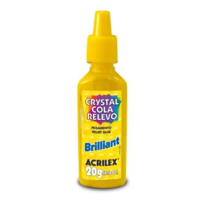 Acricor Cola Relevo Brilliant 20g Amarelo Ouro- Acrilex