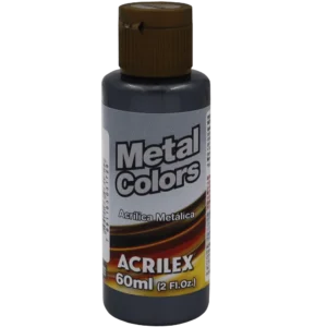 Tinta Acrílica Metálica Preta 60ml- Acrilex