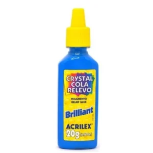 Acricor Cola Relevo Brilliant 20g Azul Turquesa- Acrilex