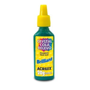 Acricor Cola Relevo Brilliant 20g Verde Bandeira- Acrilex