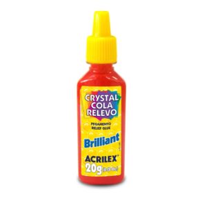 Acricor Cola Relevo Brilliant 20g Vermelho- Acrilex