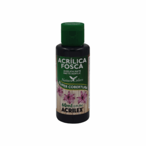 Tinta Acrílica Fosca Mate 60ml Preto- Acrilex