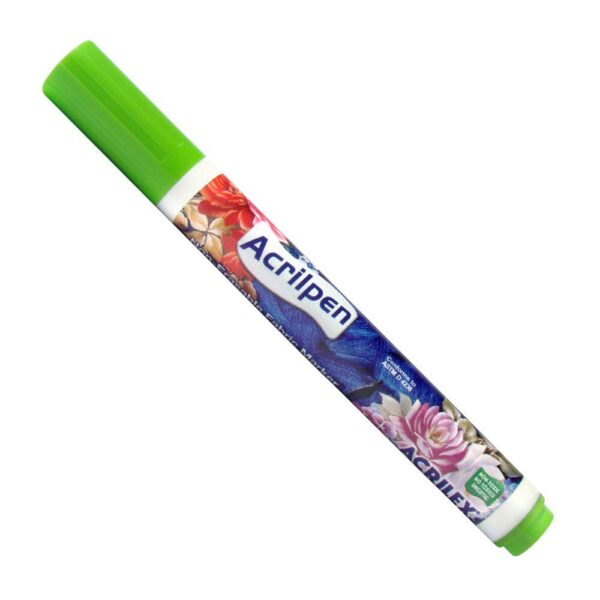 Caneta para Tecido Acrilpen Verde Folha- Acrilex