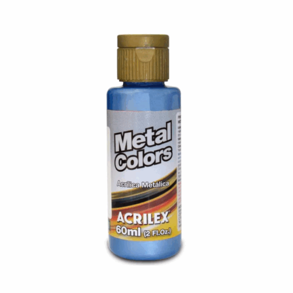 Tinta Acrílica Metálica Azul 60ml- Acrilex