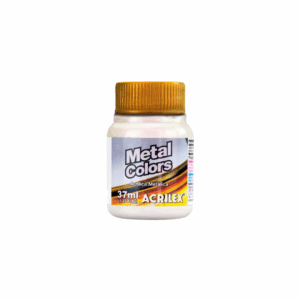 Tinta Acrílica Metálica 37ml Branco Metálico- Acrilex