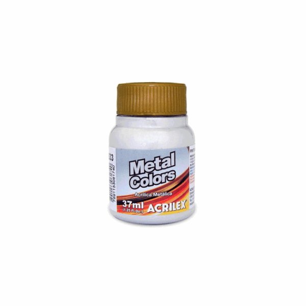 Tinta Acrílica Metálica 37ml Prata- Acrilex