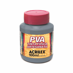 Tinta PVA Fosca Cinza Lunar 100ml- Acrilex