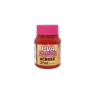 Tinta PVA Fosca Vermelho Escarlate 37ml- Acrilex