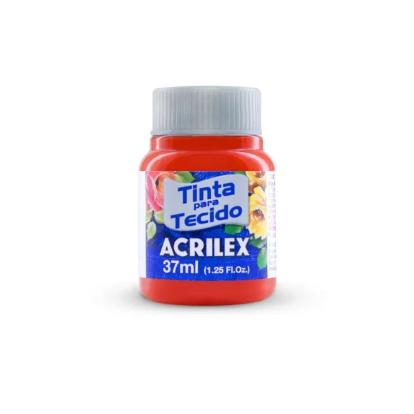 Tinta de Tecido 37ml Tangerina- Acrilex