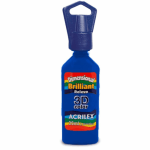 Tinta Dimensional 3D Brilliant Relevo Azul Turquesa 35ml- Acrilex