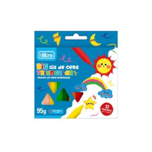 Giz de Cera Big c/ Capa Protetora 12 Cores- Tilibra