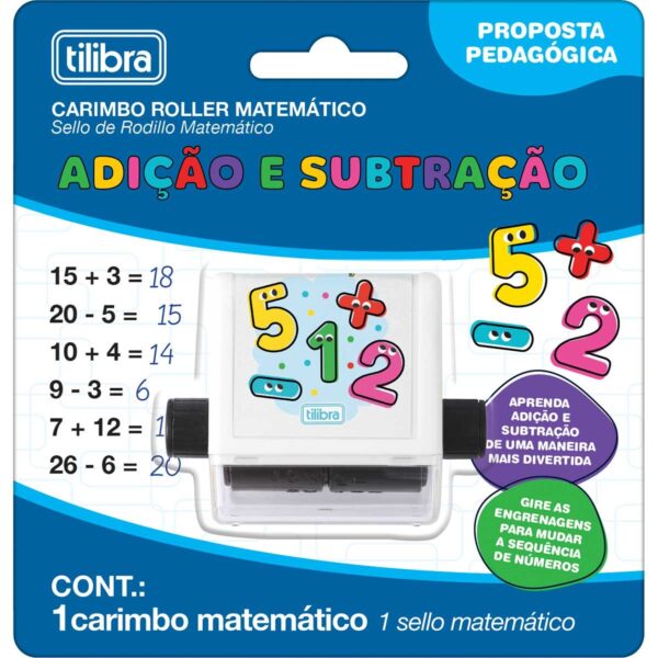 Carimbo Roller Matemático: Adição e Subtração- Tilibra