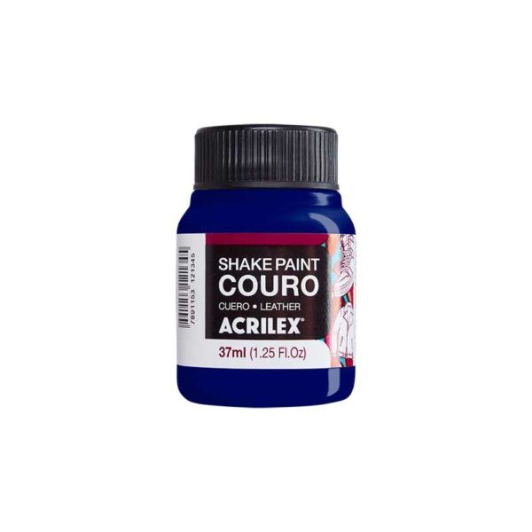 Tinta Shake Paint Couro 37ml Azul Turquesa- Acrilex