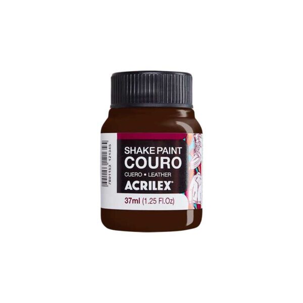 Tinta Shake Paint Couro 37ml Marrom- Acrilex