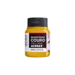 Tinta Shake Paint Couro 37ml Ouro- Acrilex