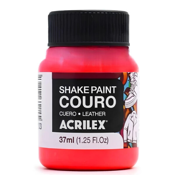 Tinta Shake Paint Couro 37ml Vermelho- Acrilex