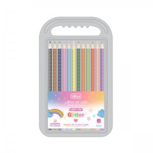 Lápis de Cor Glitter 12 Cores- Tilibra
