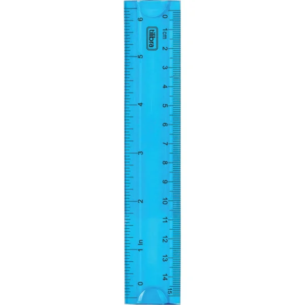 Régua 15cm Flexível Azul- Tilibra