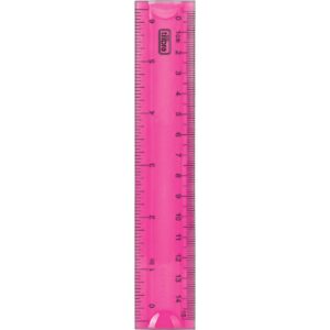 Régua 15cm Flexível Rosa- Tilibra
