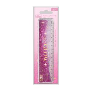 Régua 15cm com Glitter Glow- Tilibra