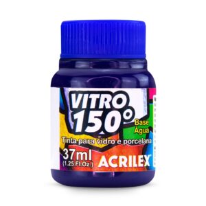 Tinta para Vidro- Vitro 150° Azul 37ml Acrilex