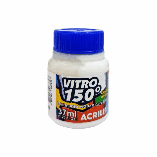 Tinta para Vidro- Vitro 150° Branca 37ml Acrilex