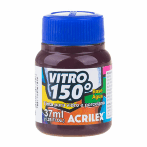 Tinta para Vidro- Vitro 150° Marrom 37ml Acrilex