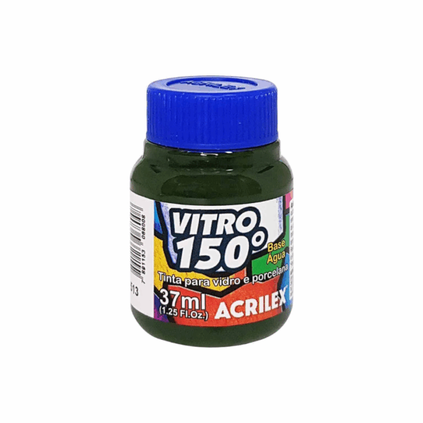 Tinta para Vidro- Vitro 150° Verde Musgo 37ml Acrilex