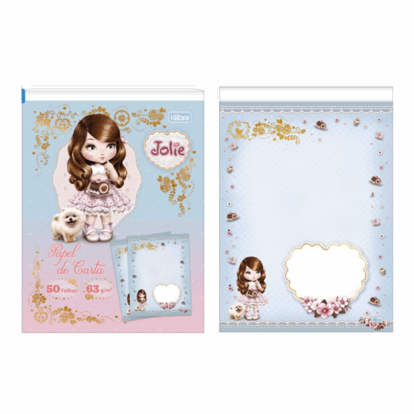 Bloco de Papel Carta Jolie 50fls 63g/m²- Tilibra - Imagem 2