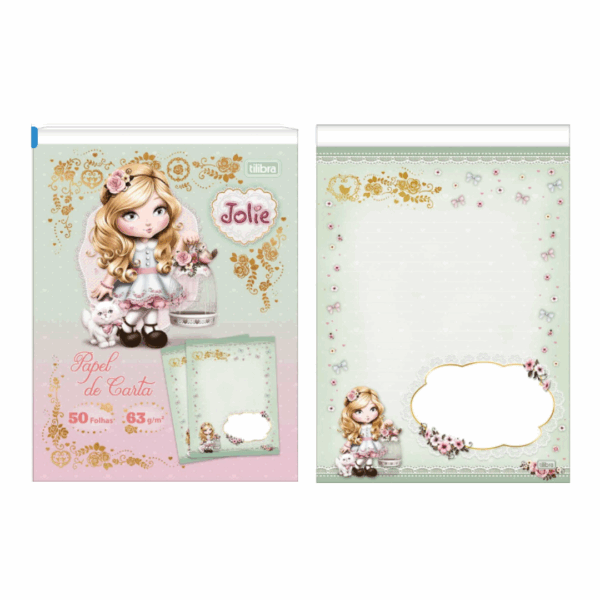 Bloco de Papel Carta Jolie 50fls 63g/m²- Tilibra - Imagem 3
