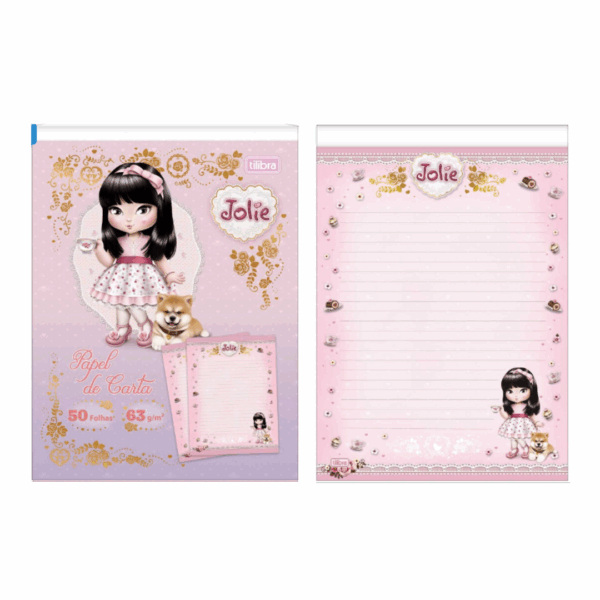 Bloco de Papel Carta Jolie 50fls 63g/m²- Tilibra - Imagem 4