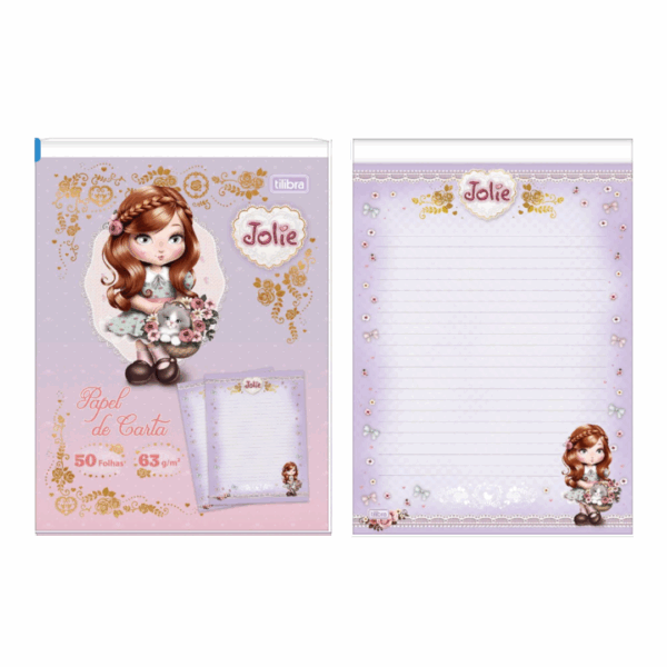 Bloco de Papel Carta Jolie 50fls 63g/m²- Tilibra - Imagem 5