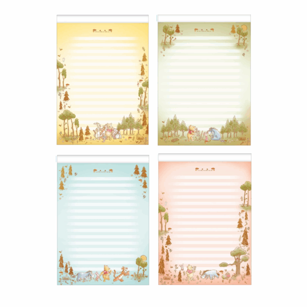 Bloco de Papel Carta Ursinho Pooh 50fls 63g/m²- Tilibra