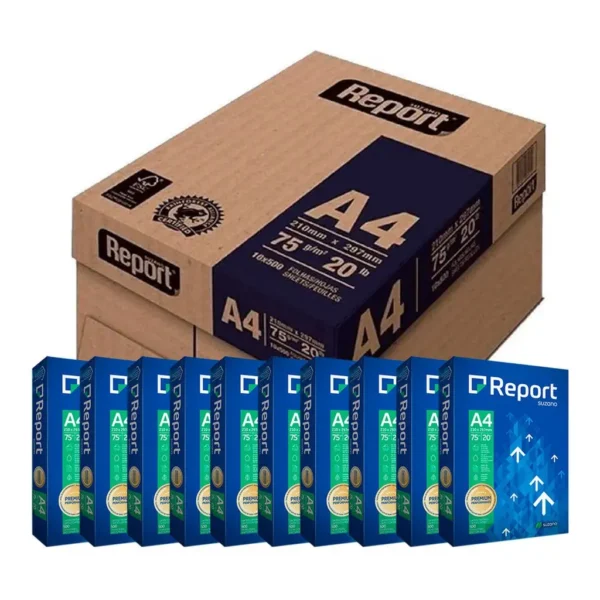 Caixa de Resma de Papel A4 500fls 10x1- Report
