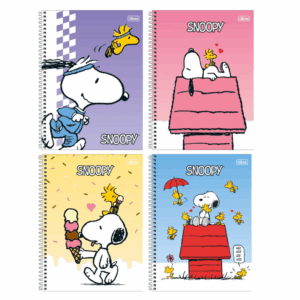 Caderno Espiral Universitário 10 Matérias Snoopy 160fls- Tilibra