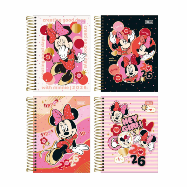 Agenda Espiral M4 Minnie 2026- Tilibra