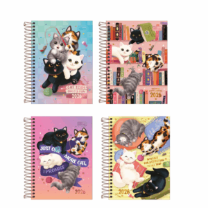 Agenda Espiral M3 Purrfect Cats- Tilibra