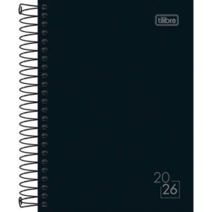 Agenda Espiral M3 Spice Preta 2025- Tilibra
