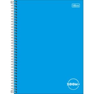 Caderno Universitário Espiral 1 Matéria Zoom+ Azul 96fls- Tilibra