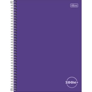 Caderno Universitário Espiral 1 Matéria Zoom+ Roxo 96fls- Tilibra