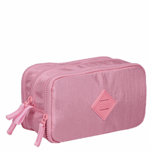 Estojo Especial Crinkle 3 Divisórias Pink- Sestini