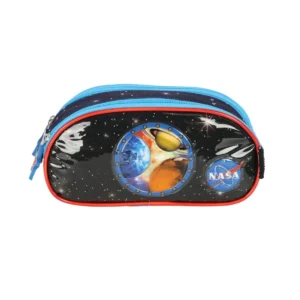 Estojo 3 Divisórias Nasa Azul- Luxcel