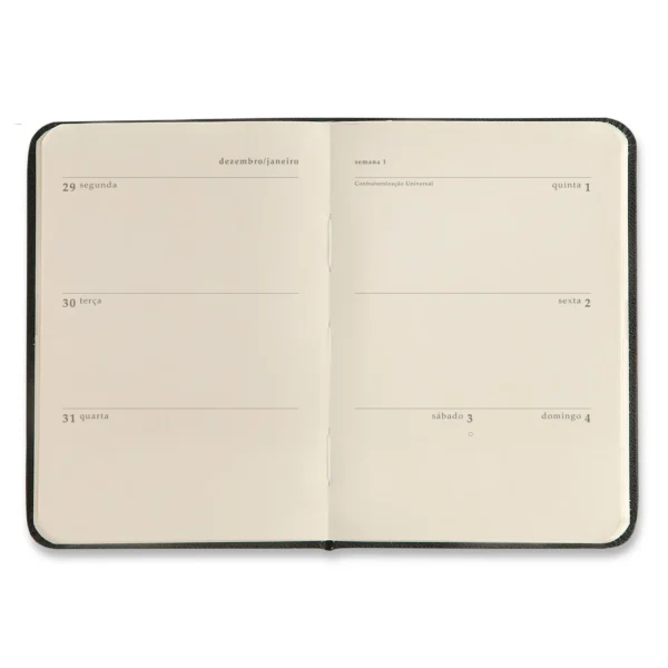 Agenda Planner Costurada de Bolso 2026 Jardim Verde- Cicero - Imagem 2