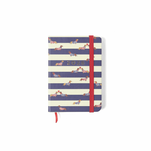Agenda Planner Costurada de Bolso 2026 Cachorros- Cicero