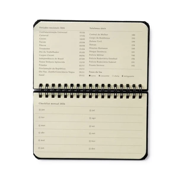Agenda Planner Horizontal de Bolso 2026 Bossa Nova- Cicero - Imagem 5