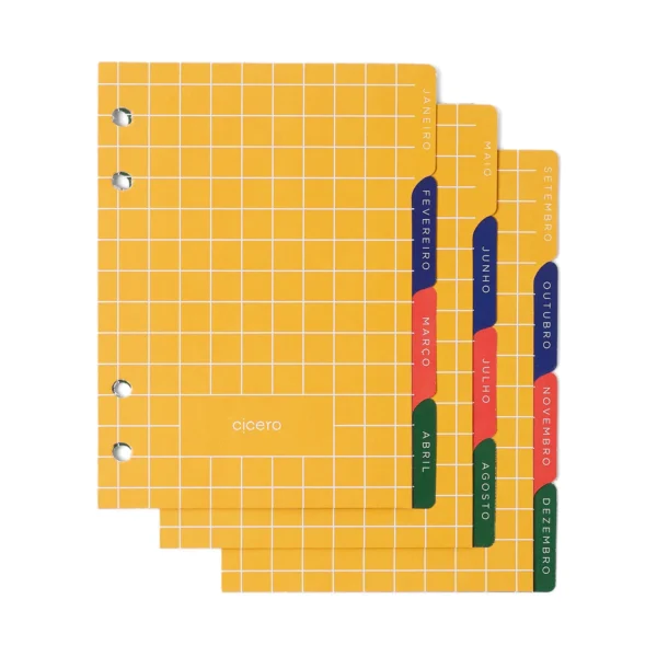 Agenda Planner Argolada 2026  A6 Jardim Off White- Cicero - Imagem 4