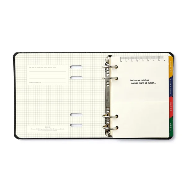 Agenda Planner Argolada 2026  A6 Jardim Off White- Cicero - Imagem 5