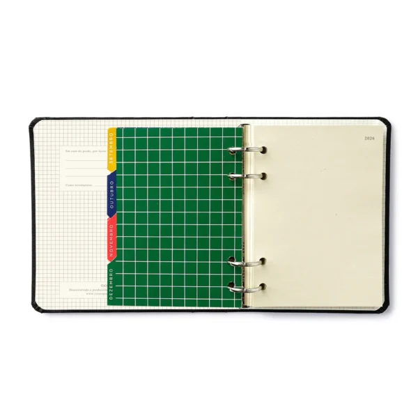 Agenda Planner Argolada 2026  A6 Jardim Off White- Cicero - Imagem 7