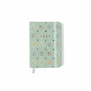 Agenda Planner Costurada de Bolso 2026 Jardim Verde- Cicero