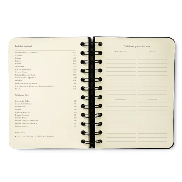 Agenda Planner Espiral 2026 11,5x16cm- Cicero & Melissa - Imagem 4